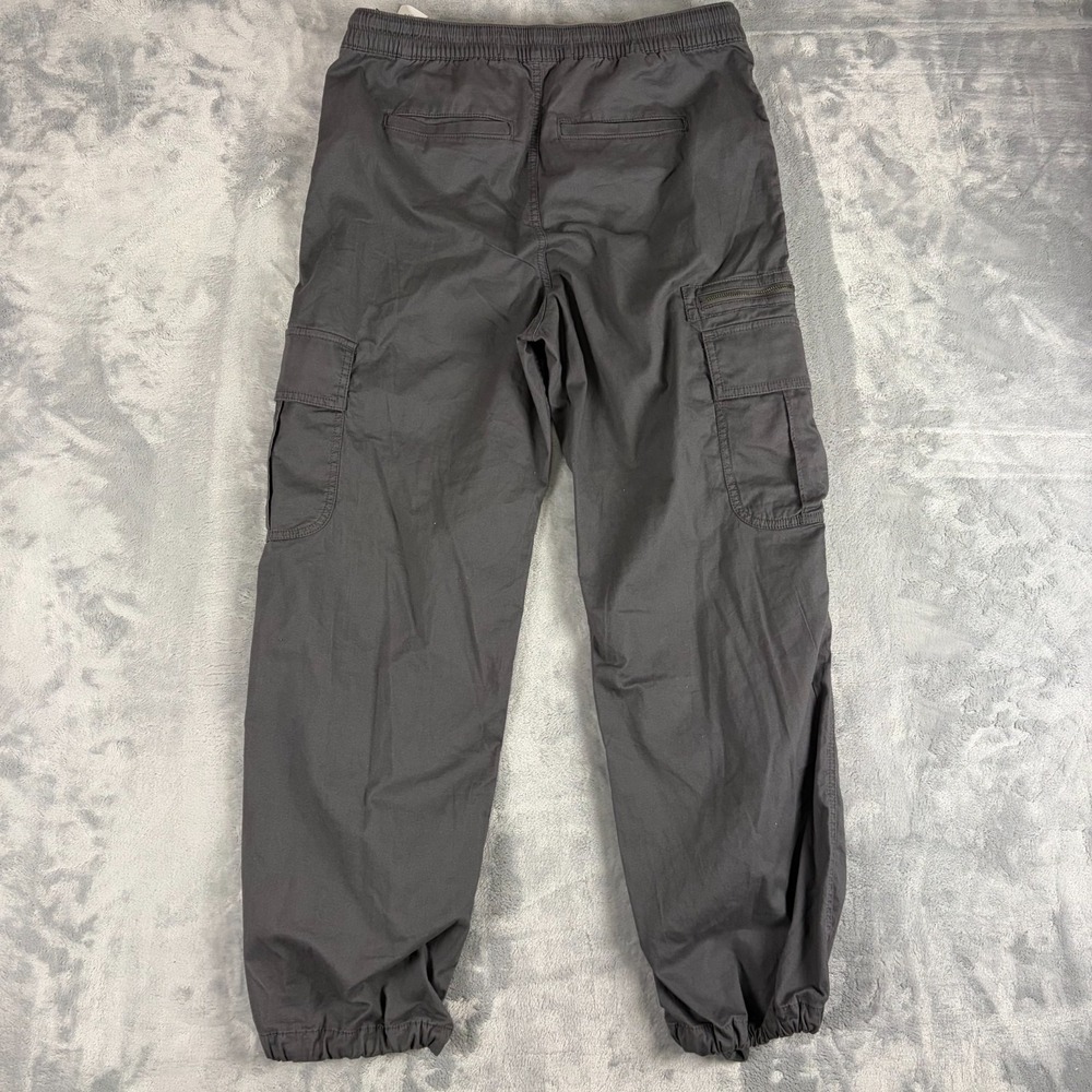 NWT Hollister Size Medium Adjustable Rise Parachute Baggy Pants Gray Cotton - Picture 8 of 11